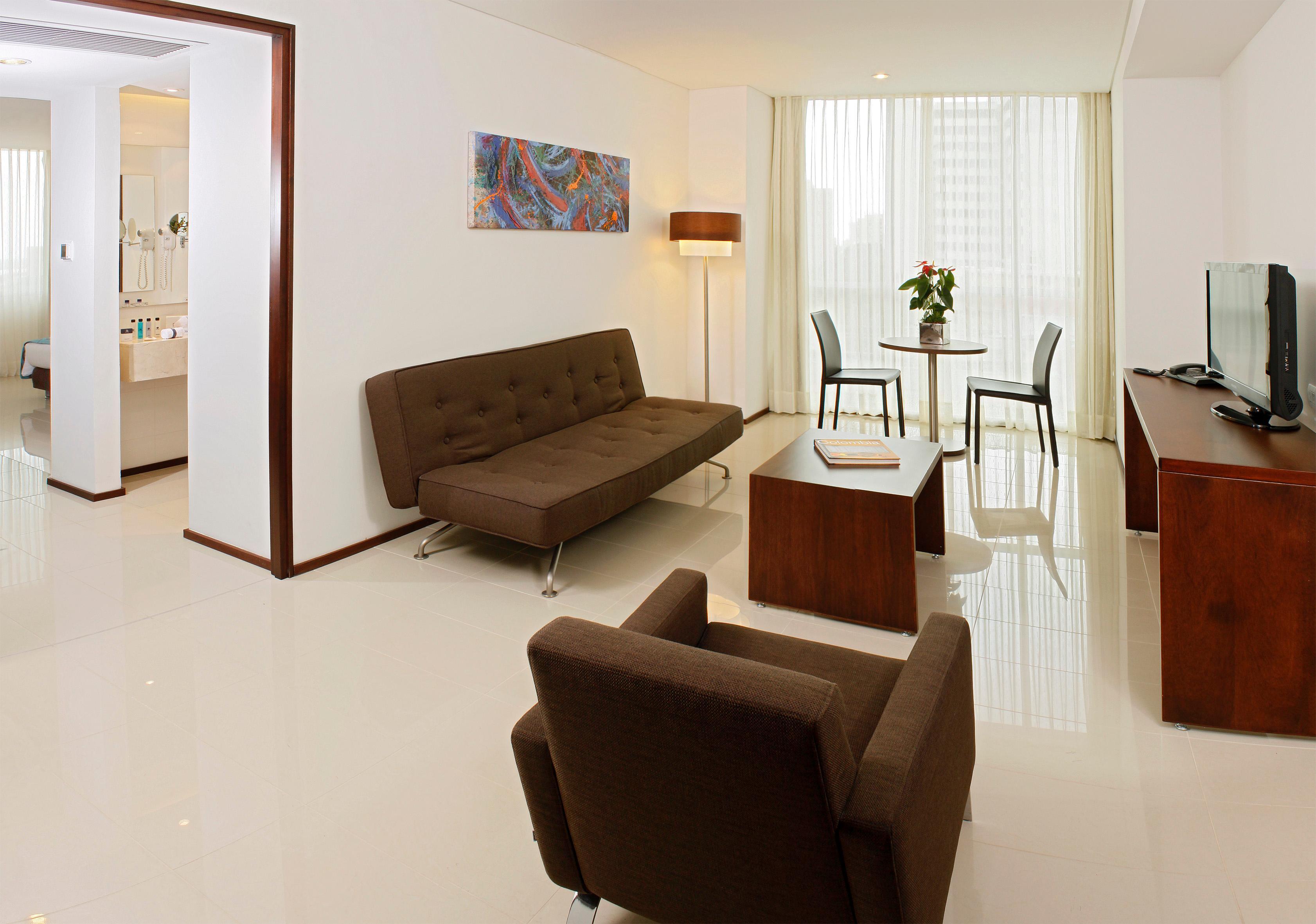 Estelar Alto Prado بارانكويلا المظهر الخارجي الصورة A living room with a sofa bed