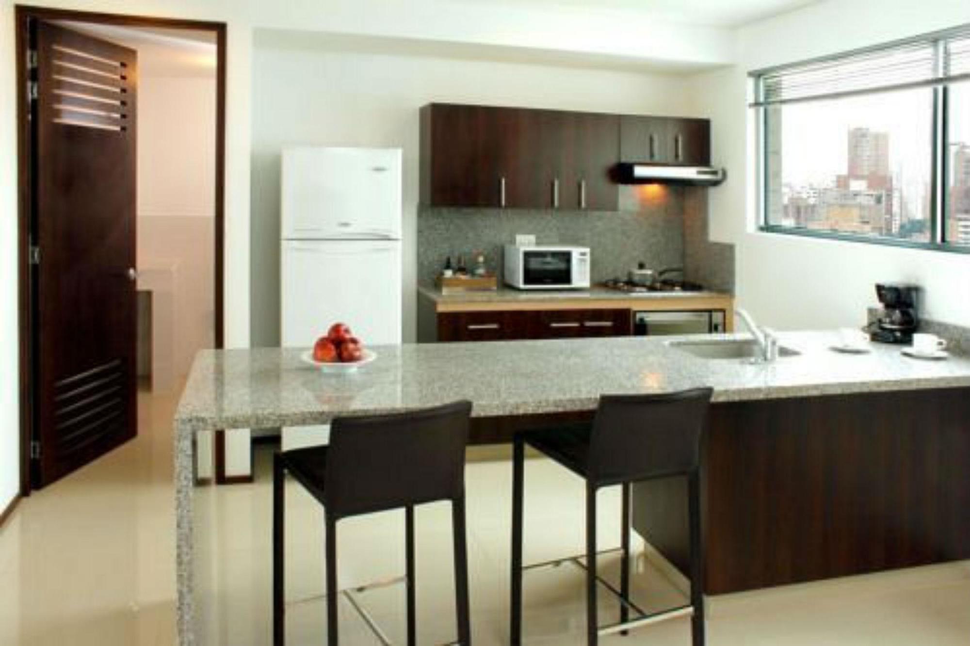Estelar Alto Prado بارانكويلا المظهر الخارجي الصورة A typical kitchen in a serviced apartment